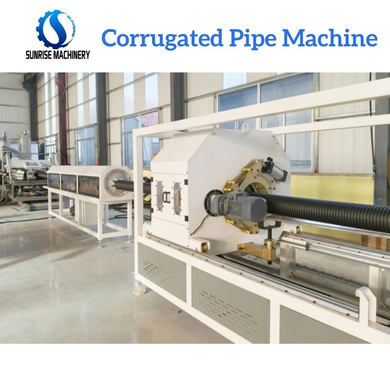 52 100-300mm HDPE Double Wall Corrugated DWC Pipe Extrusion Machine